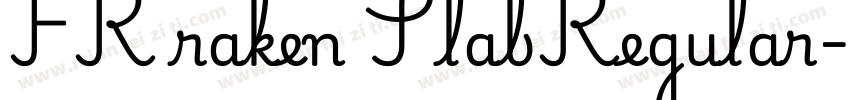 FR raken SlabRegular字体转换